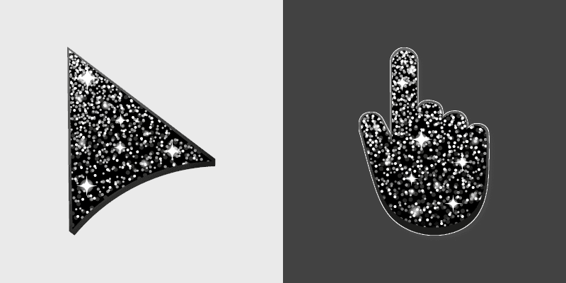 Black Glitter cursor preview