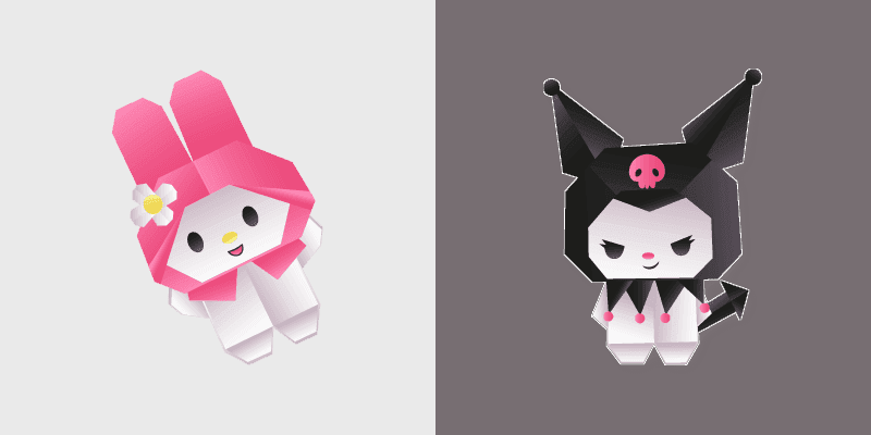 Origami Folded Art Pack cursor preview