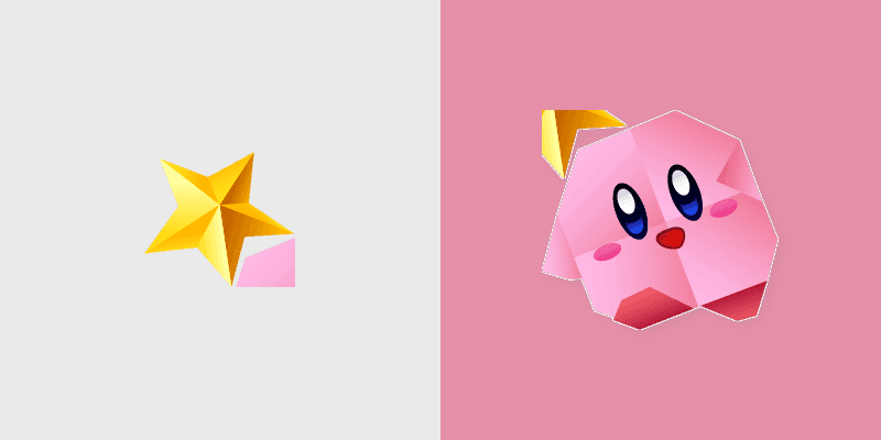 Origami Kirby Star