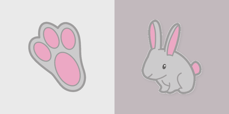 Gray Bunny cursor preview