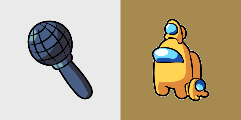 Yellow Crewmate cursor preview