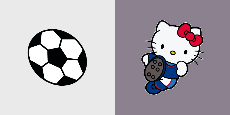 Custom Cursor - Hello Kitty Soccer Star