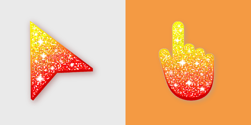 Flame Glitter cursor preview