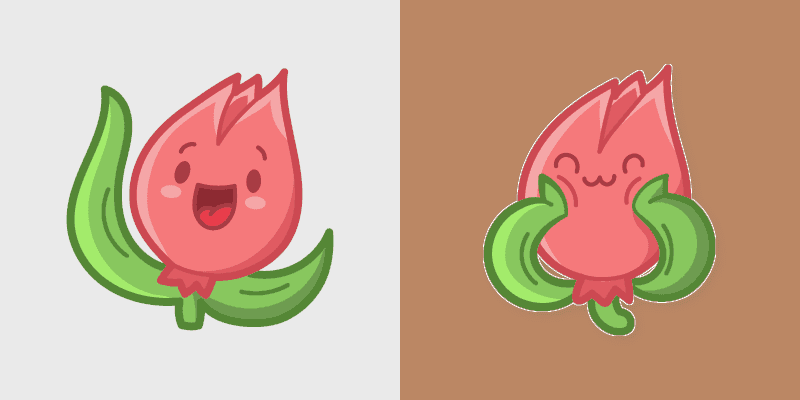 Cute Happy Tulip cursor preview