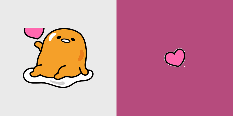 Gudetama Love cursor preview