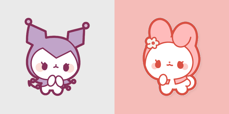 My Melody and Kuromi Cute cursor preview