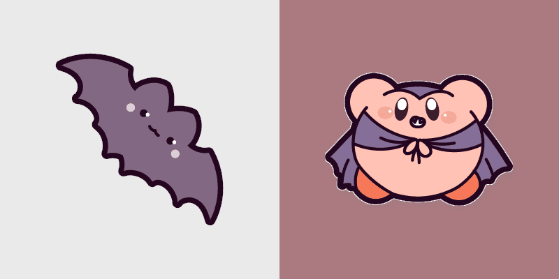 Cute Cursor Pack: Kawaii Kirbi Vampire