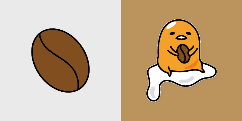 Coffee & Lazy Gudetama Cursor Pack