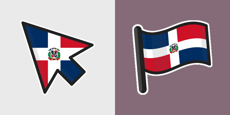 Dominican Republic Flag cursor preview