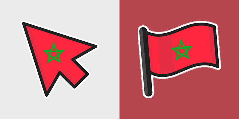 Morocco Flag Star