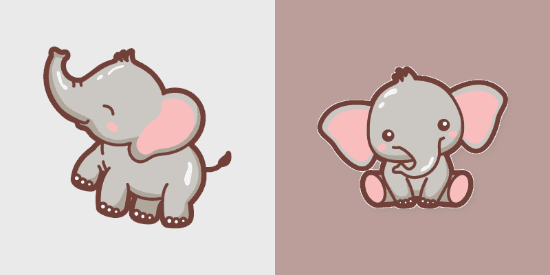 Charming Elephant cursor preview