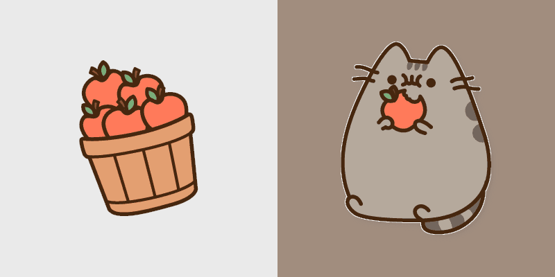 Pusheen Apple Snack