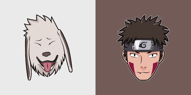 Kiba and Akamaru