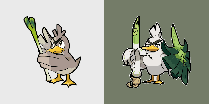 Farfetch'd and Sirfetch'd