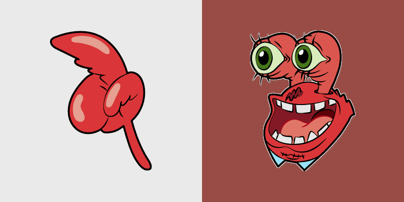 Cute Krabs cursor preview