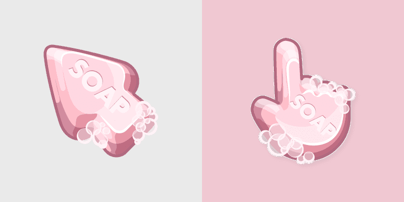 Pink Soap Bubbles