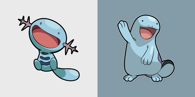 Wooper and Quagsire