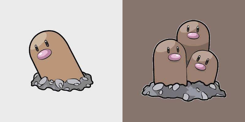 Diglett and Dugtrio