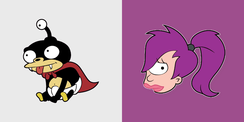 Leela and Nibbler