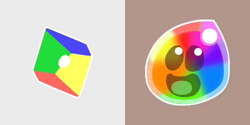 Rainbow Slime and Plort cursor preview