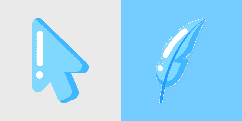 Minimal Style Wave cursor preview