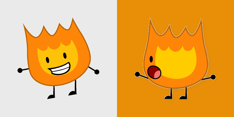 Fiery Cursor Pack - Battle for Dream Island Theme
