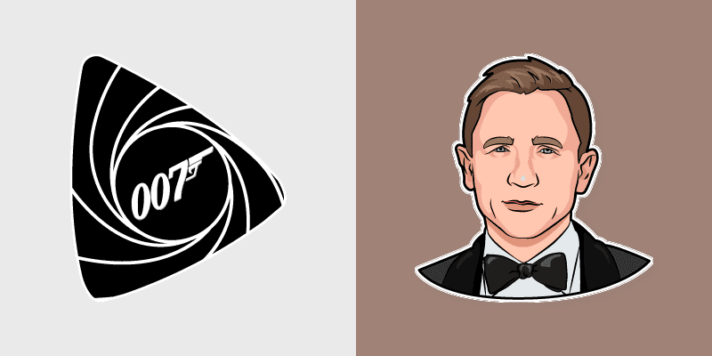 James Bond cursor preview