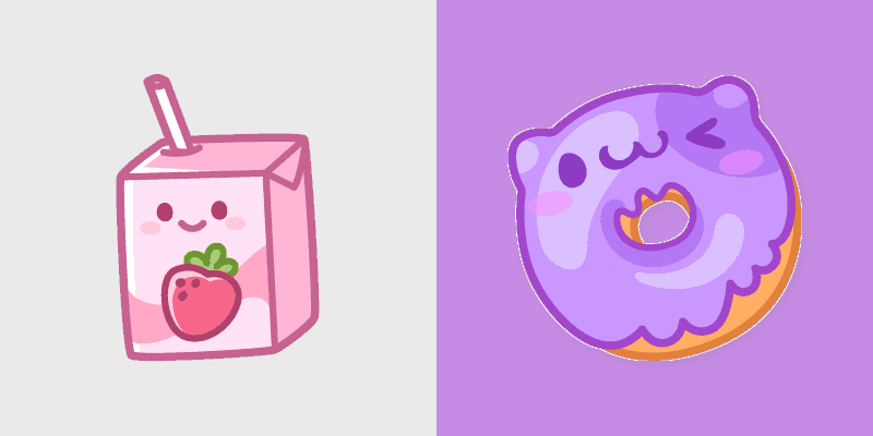 Strawberry Milk and Donut