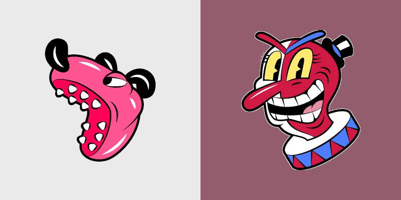 Cute Cursor Pack - Cuphead Beppi The Clown