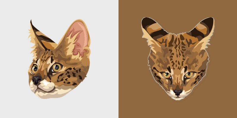Savannah Cat cursor preview