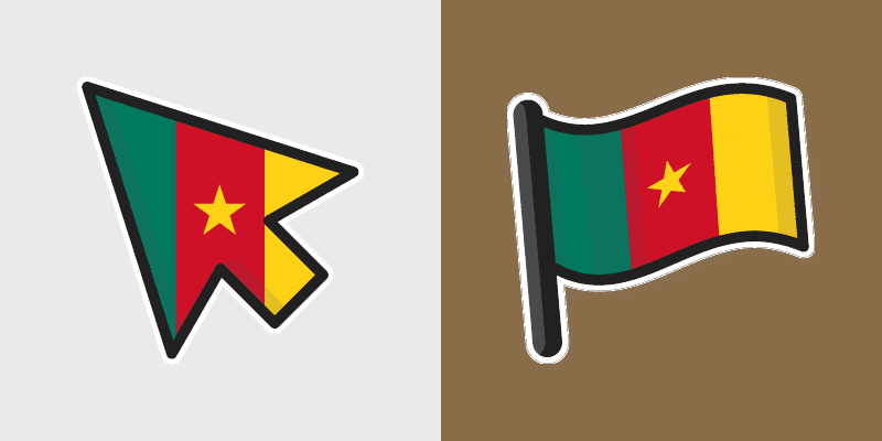 Cameroon Flag cursor preview