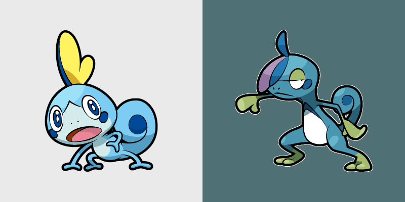 Sobble and Drizzile