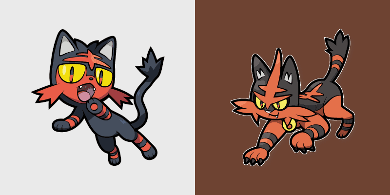 Litten and Torracat