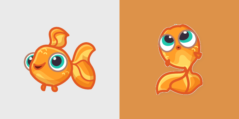 Goldfish cursor preview