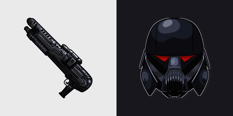 Dark Trooper And Blaster Rifle