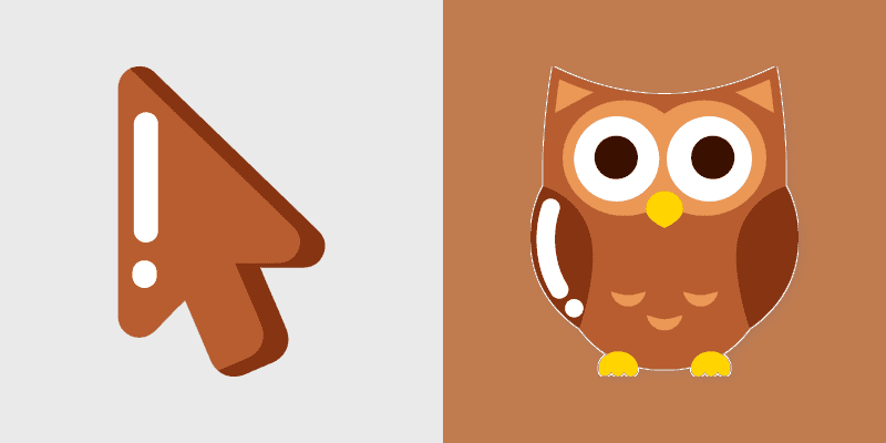 Minimal Owl cursor preview