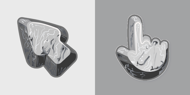 Black Marble Stone cursor preview