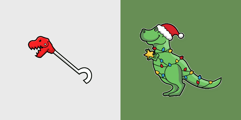 T-Rex Santa