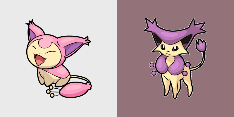 Skitty and Delcatty