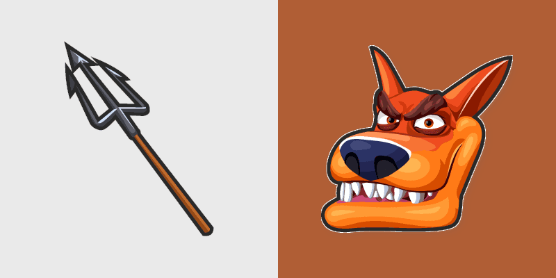 Cute Cursor Tiny Tiger & Trident Pack