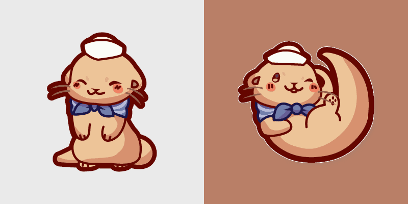 Winky Otter Delight cursor preview