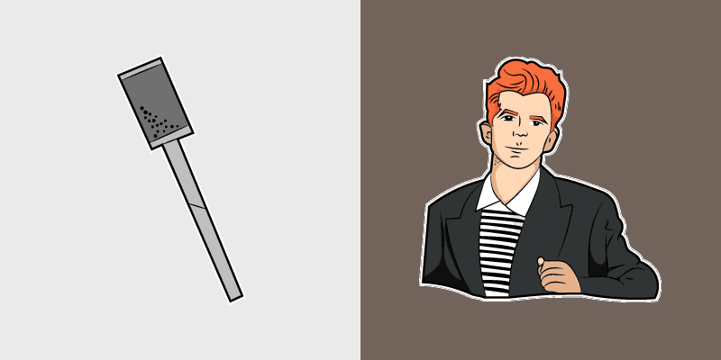 Rickroll Meme Custom Cute cursor preview