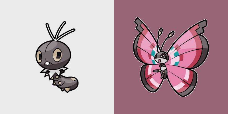Scatterbug and Vivillon
