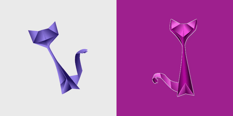 Origami Purple and Pink