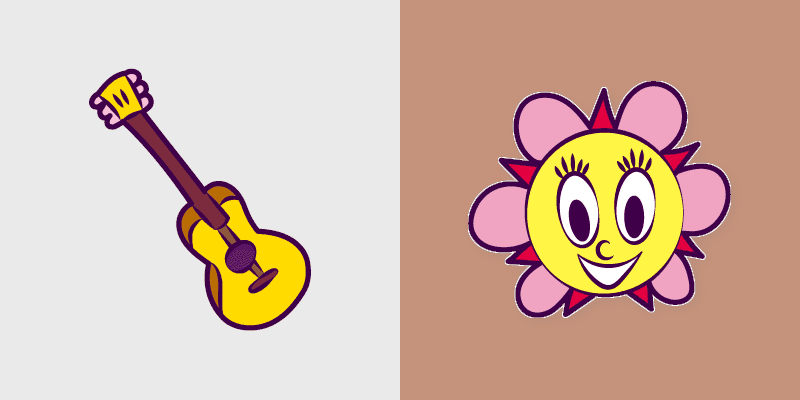 Custom Cursor Pack: PaRappa the Rapper Sunny Funny