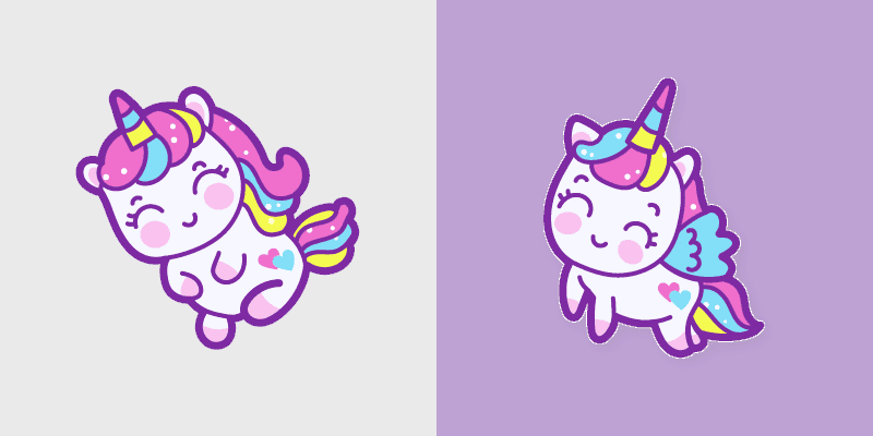 Enchanted Baby Unicorn cursor preview