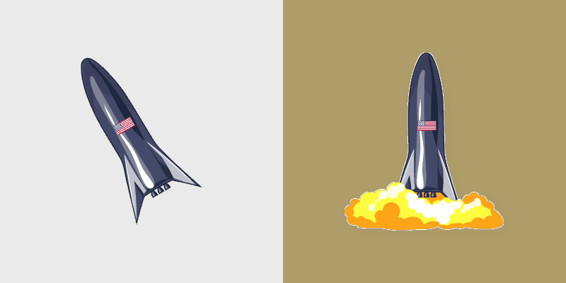 Starship SpaceX cursor preview