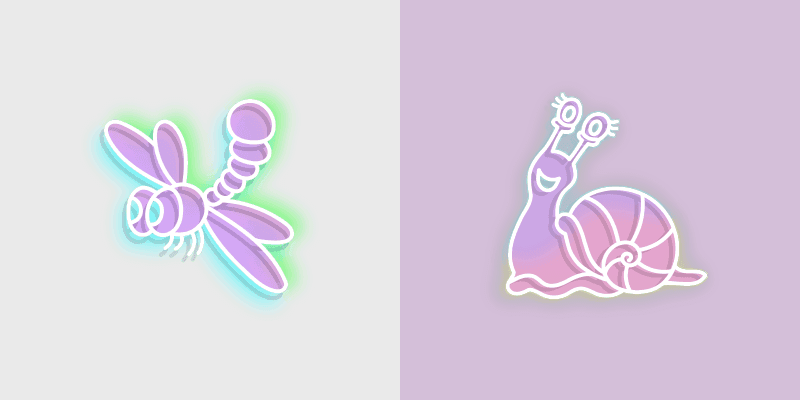 Dragonfly Snail cursor preview
