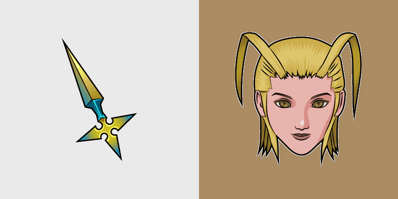 Kingdom Hearts Larxene & Foudre Custom Cursor Pack