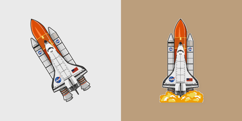 Space Shuttle cursor preview